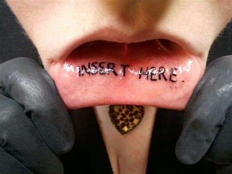 is inner lip tattoo good.